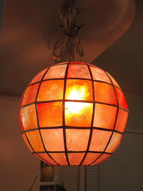 Handcrafted Capiz Shell Pendant Light