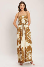 DESERT SUNBURST WOVEN JUMPSUIT