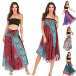 Women's High Waist Yoga Skirt Gypsy Dress